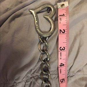 Heart closure chain belt by Nine West.
